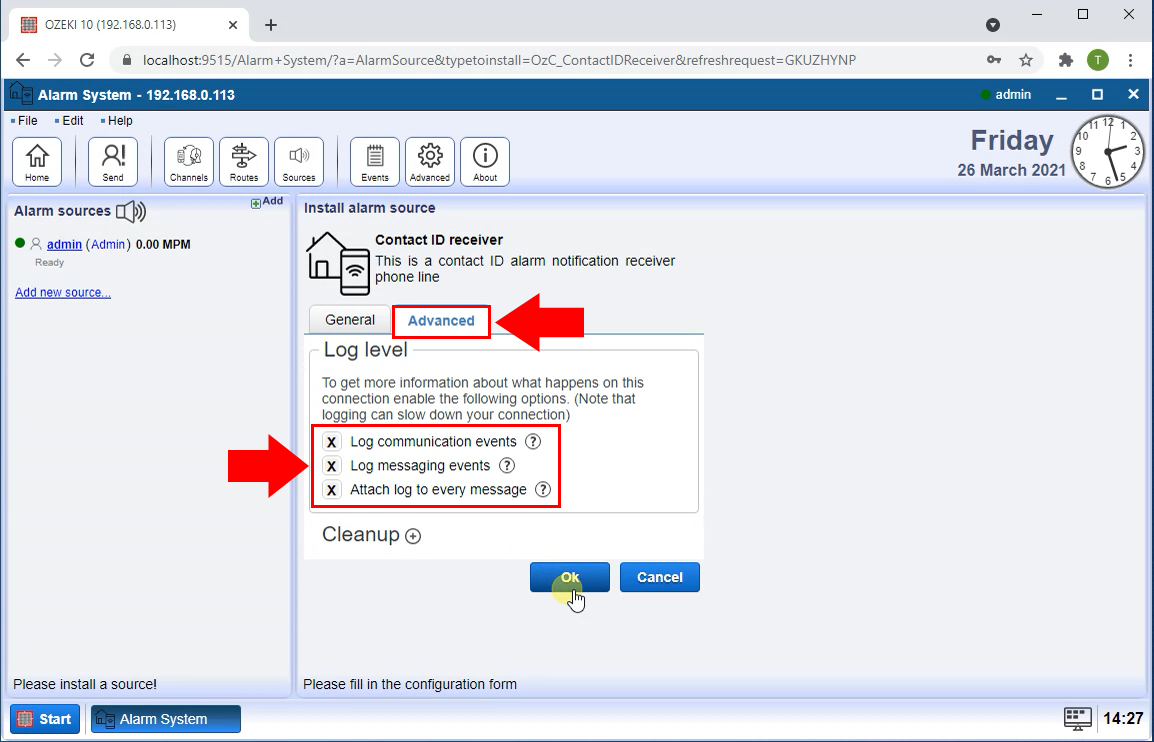 enable detailed logging