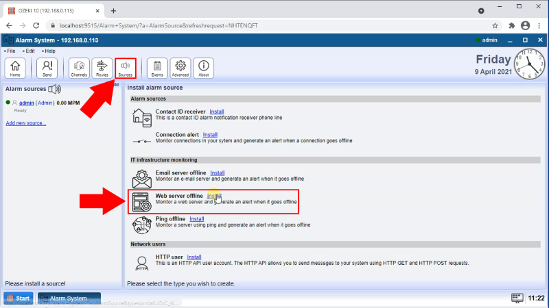 add webserver offline source