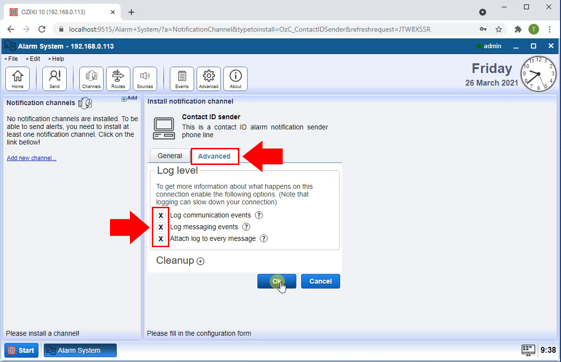 enable detailed log