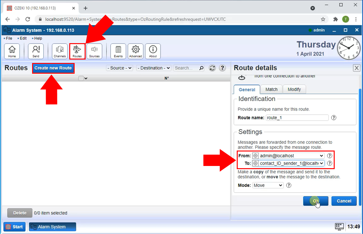 add routing rule